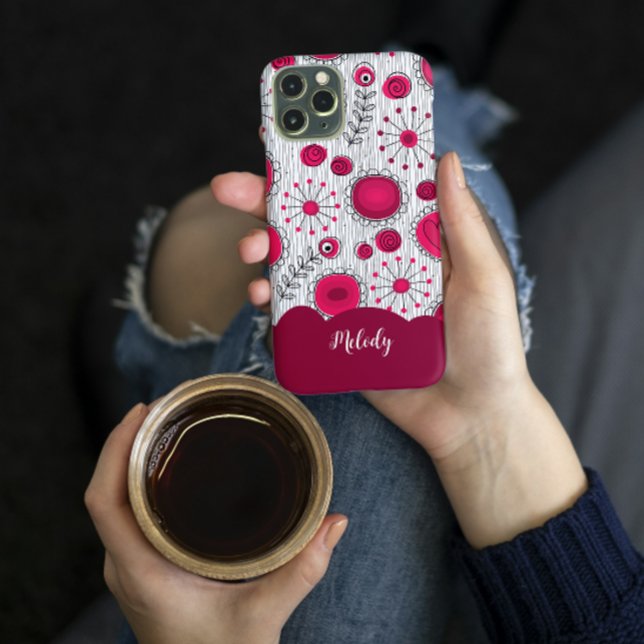 Weiße Herzchen Blume Blumenname Case-Mate iPhone Hülle (Von Creator hochgeladen)