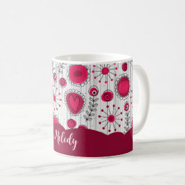 Weiße Herzchen Blume Blumenname Kaffeetasse