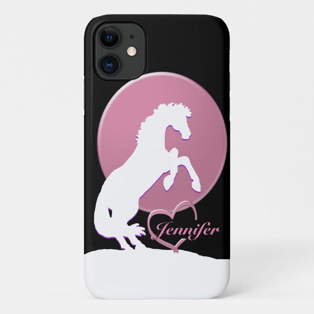 Weiße Herzschläuche V (rosa) Case-Mate iPhone Hülle (Rückseite)