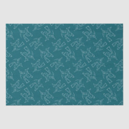 Weiße Hexe aus Sternen Halloween Seidenpapier