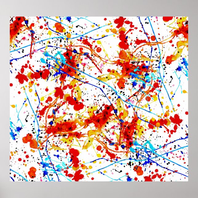 Weiße Hintergrundmuster für die Wasserfarbe Poster (Vorne)