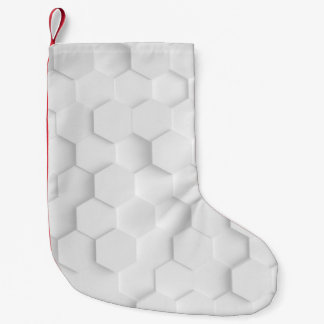 Weiße Hintergrundtextur. 3d Abbildung, 3d ing. Kleiner Weihnachtsstrumpf