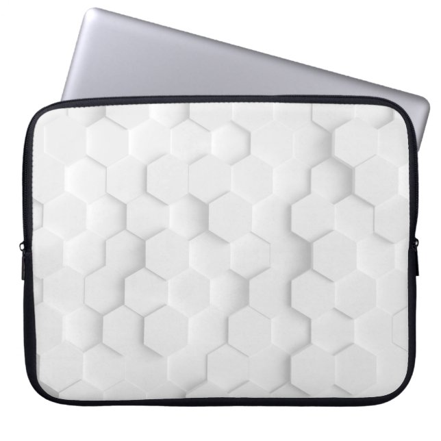 Weiße Hintergrundtextur. 3d Abbildung, 3d ing. Laptopschutzhülle (Vorderseite)