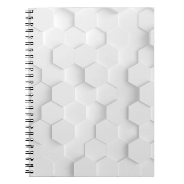 Weiße Hintergrundtextur. 3d Abbildung, 3d ing. Notizblock (Vorderseite)