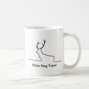 Weiße Hirsch-Dampf-Produkte Tasse