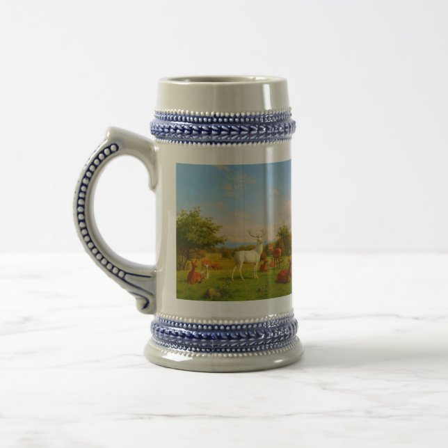 Weiße Hirsche im Freien Bierglas (Links)