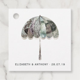 Weiße Hochzeit Geschenkanhänger