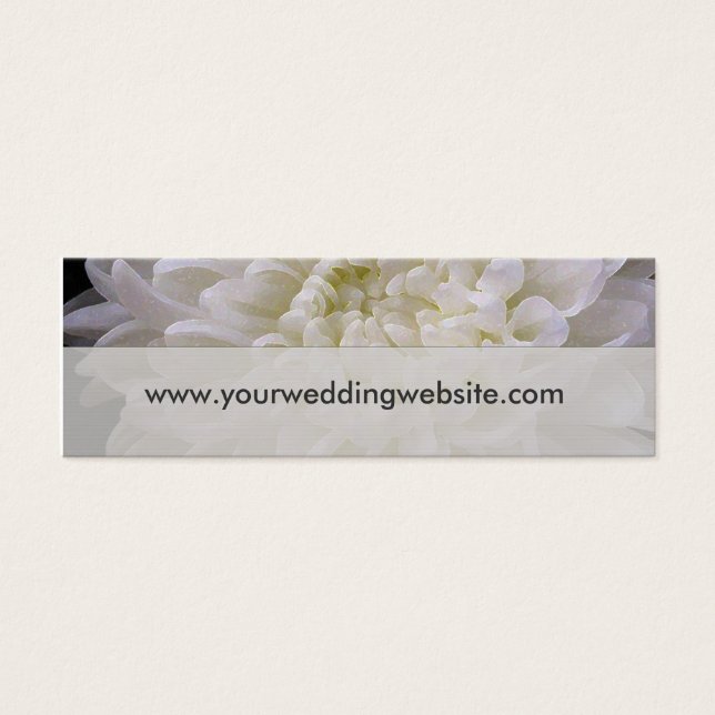 Weiße Hochzeitskarten (Vorderseite)