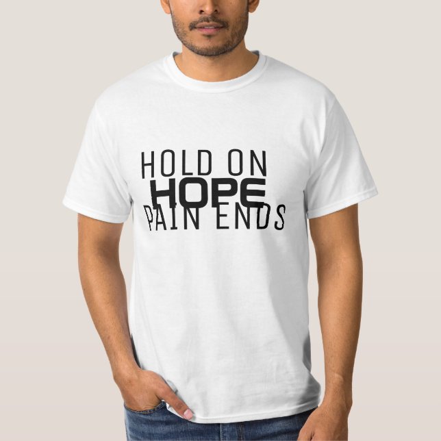 Weiße Hoffnung motivierend T-Shirt (Vorderseite)