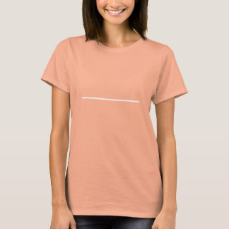 Weiße horizontale Linie T-Shirt