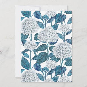 Weiße Hortensie Aquarell