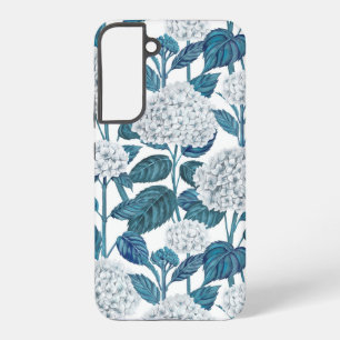 Weiße Hortensie Aquarell Samsung Galaxy Hülle