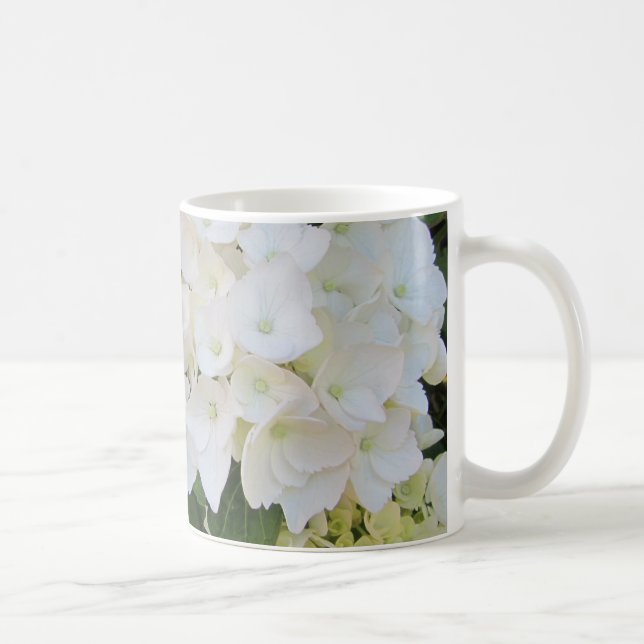 Weiße Hortensien Tasse (Rechts)