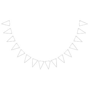 Weiße Ikone mit minimalistischer Linienkunst mit G Wimpelkette