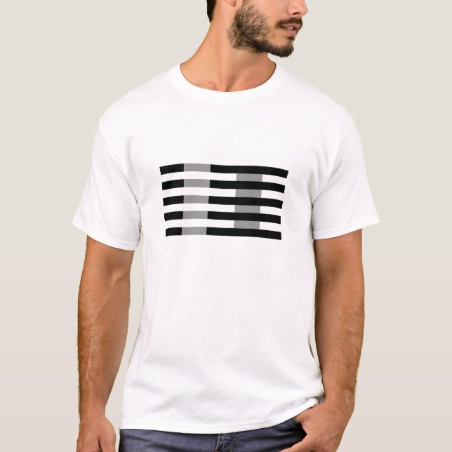 Weiße Illusion T-Shirt (Vorderseite)