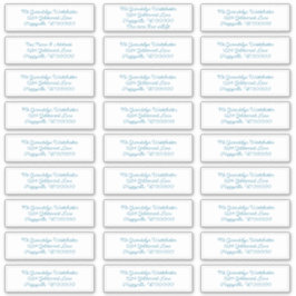 weiße individuelle Adressenmarken Aufkleber