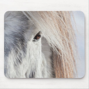 Weiße isländische Pferde, Island Mousepad