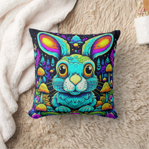 Weiße Kaninchen 16x16 Kissen