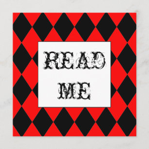 Weiße Kaninchen-Alice-Einladung Einladung