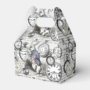 Weiße Kaninchen-Alice im Wunderland Geschenkschachtel