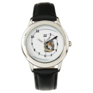 Weiße Kaninchen-Uhr Armbanduhr