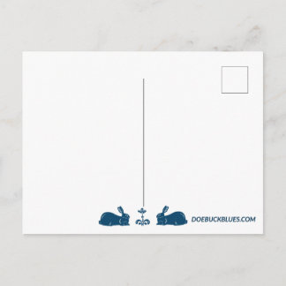 Weiße Kaninchenpostkarte Postkarte