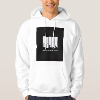 Weiße Kapuzenjacke Bedruckte Herren Kapuzenjacke  Hoodie
