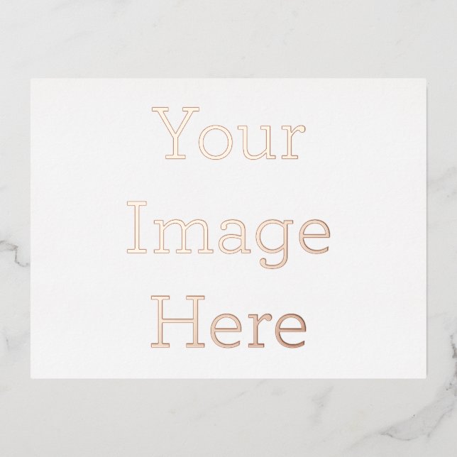 Gestalte deine eigene 10,8cm x 14,2cm Folien Postkarte (Vorderseite)