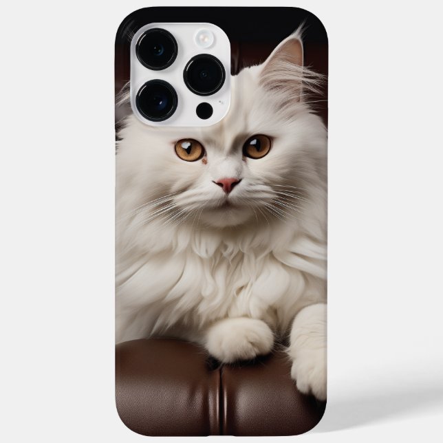 Weiße Katze Case-Mate iPhone Hülle (Rückseite)