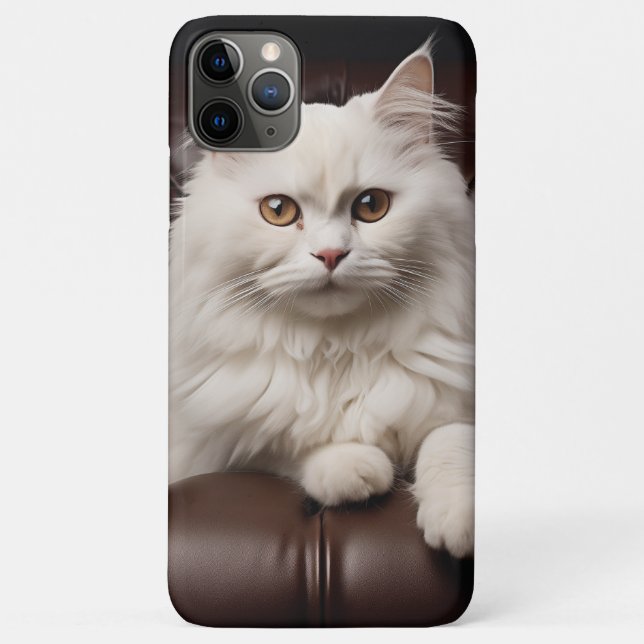 Weiße Katze Case-Mate iPhone Hülle (Rückseite)