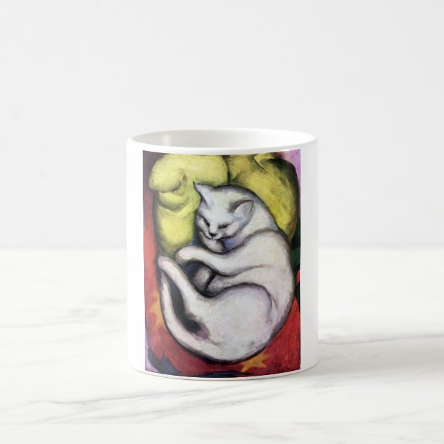Weiße Katze, Franz Marc Kaffeetasse (Mittel)