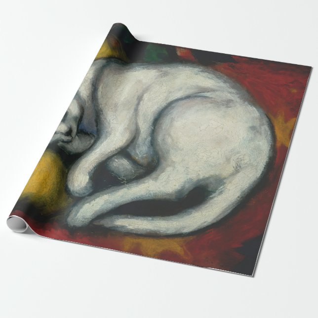 Weiße Katze Geschenkpapier (Ungerollt)