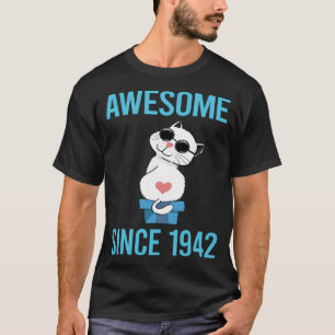 Weiße Katze - Großartig seit 1942 T-Shirt