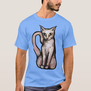 Weiße Katze T-Shirt