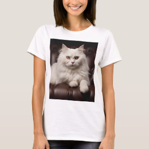 Weiße Katze T-Shirt