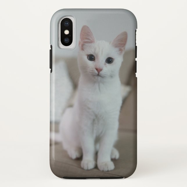 Weiße Katze | Zazzle_Growshop. Case-Mate iPhone Hülle (Rückseite)