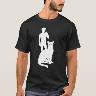 Weiße Katzen Reise Silhouette David von Michaelang T-Shirt