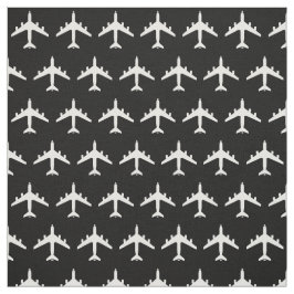 Weiße KC-135 Tankflugzeug auf schwarz Stoff