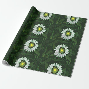 Weiße Kegelblumen-Blüten Geschenkpapier