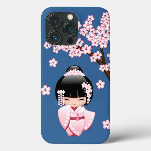 Weiße Kimono Kokeshi Puppe - Süßes Geisha-Mädchen Case-Mate iPhone Hülle