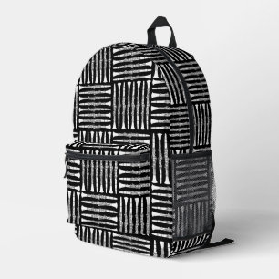 Weiße Klarinette Crosshatch Bedruckter Rucksack