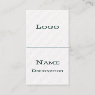 Weiße klassische Visitenkarten Visitenkarte