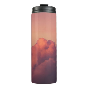 WEISSE KLICKEN UND BLAUE SKY THERMOSBECHER