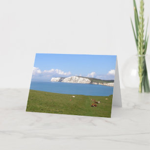 Weiße Klippen der Isle of Wight Feiertagskarte