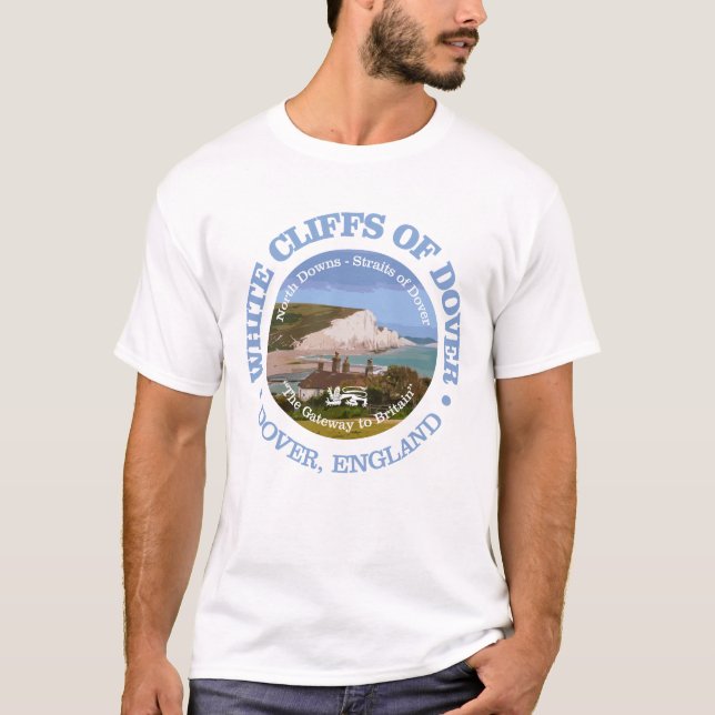 Weiße Klippen von Dover (rd) T-Shirt (Vorderseite)