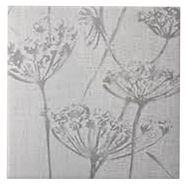 Weiße Köder aus Fluff Keramik Tile Fliese (Vorderseite)