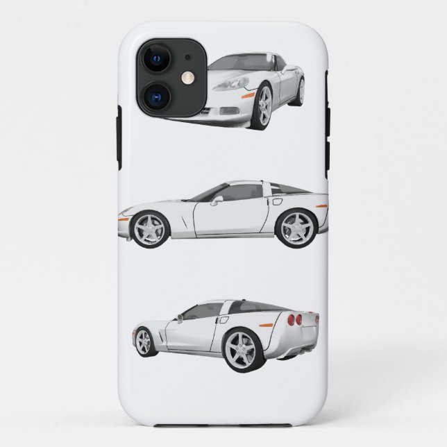 Weiße Korvette: Case-Mate iPhone Hülle (Rückseite)
