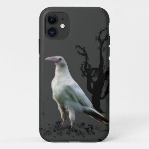 Weiße Krähe, Wilder Vogel, Fantasie, Goth Case-Mate iPhone Hülle
