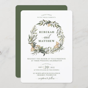 Weiße Kräne   Einladung zur Hochzeit