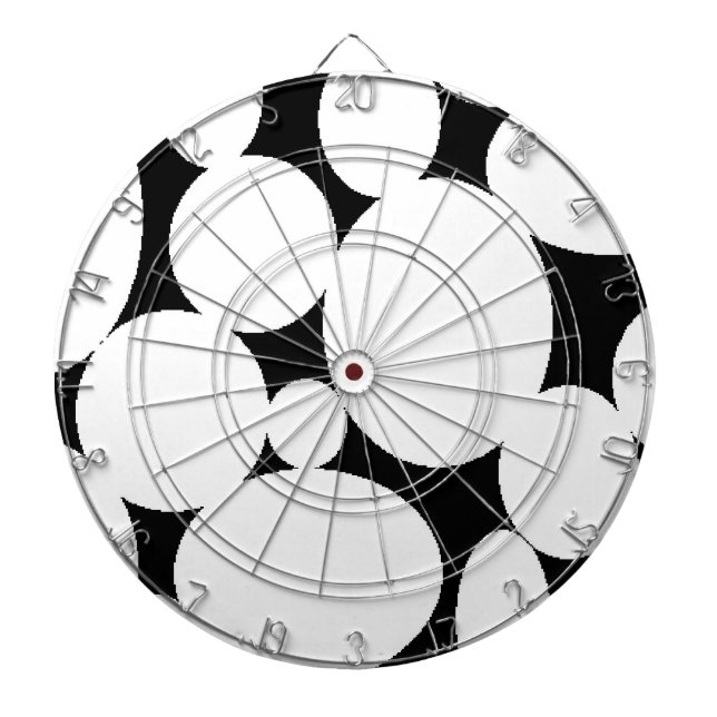 WEISSE KREISE DARTSCHEIBE (vorne)
